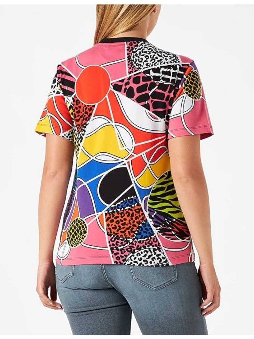 Adidas Originals x Rich Mnisi T-Shirt Allover Mixed Animal Geo Size Small - Picture 3 of 8